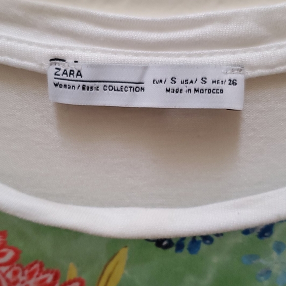 Zara Basic Boho Flowy High Low Top - Picture 2 of 3